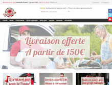 Tablet Screenshot of ma-boucherie-chevaline.com